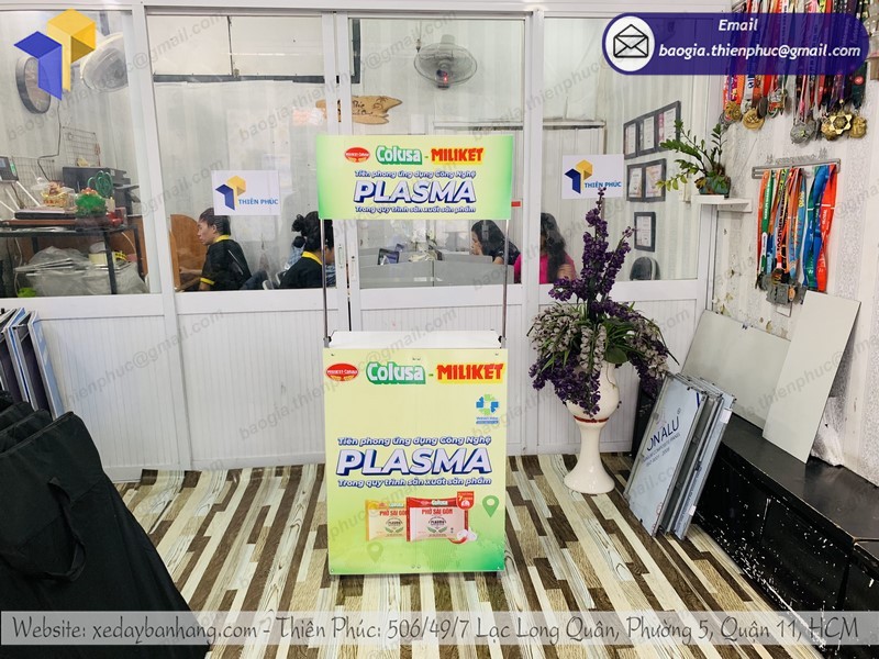 Booth sampling sắt lưu động rẻ