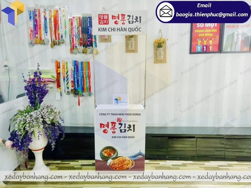 booth sắt bán kim chi giá rẻ