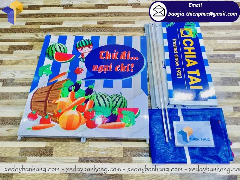 booth sắt bán trái cây giá rẻ