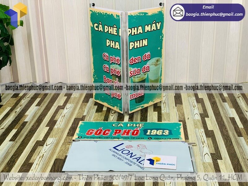 Booth sắt gấp gọn quảng cáo sản phẩm lưu động trưng bày lưu động bán ở siêu thị