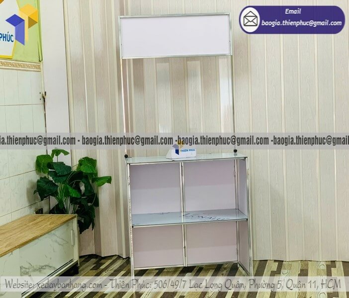 Booth sắt gấp gọn quảng cáo sản phẩm lưu động mua số lượng lớn thanh toán đặc biệt