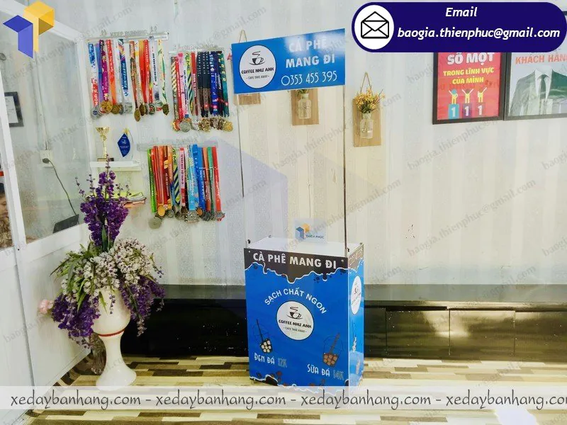 booth sắt mini bán cafe giá rẻ