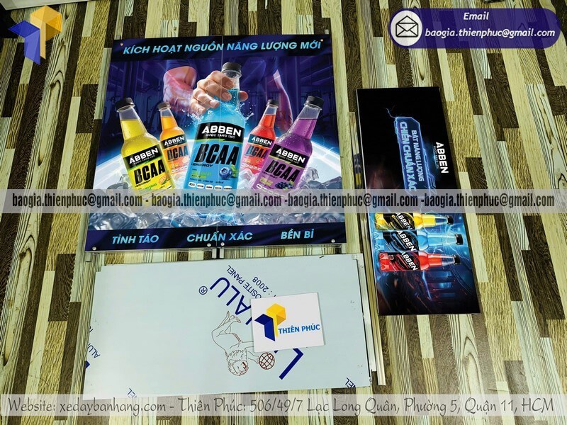 Booth sắt PG đứng bán hàng tiếp thị di động đẹp sampling sự kiện sale tận nơi