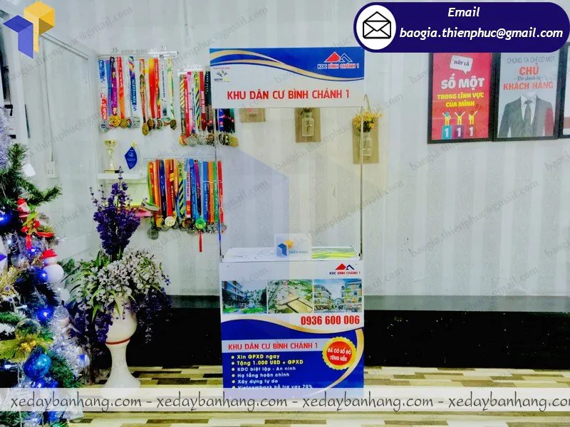 booth sắt quảng cáo bất động sản