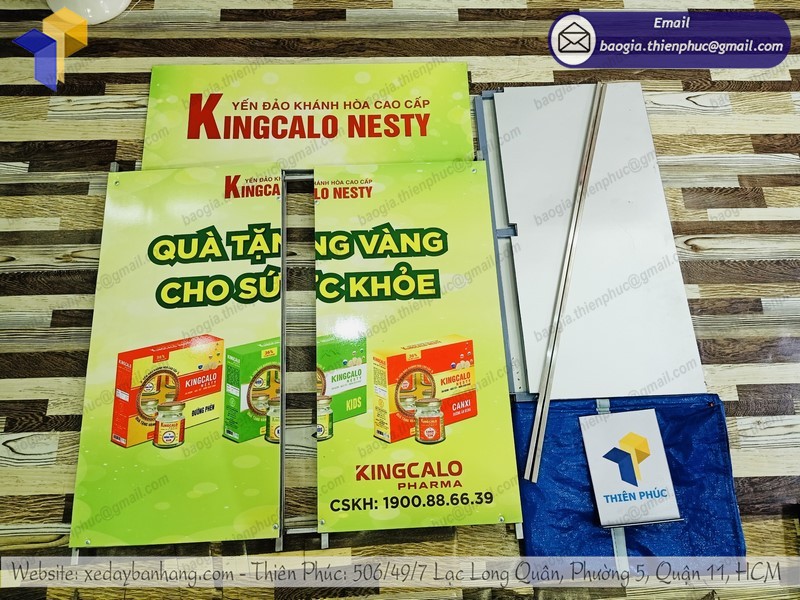 booth sắt quảng cáo lắp ráp đẹp