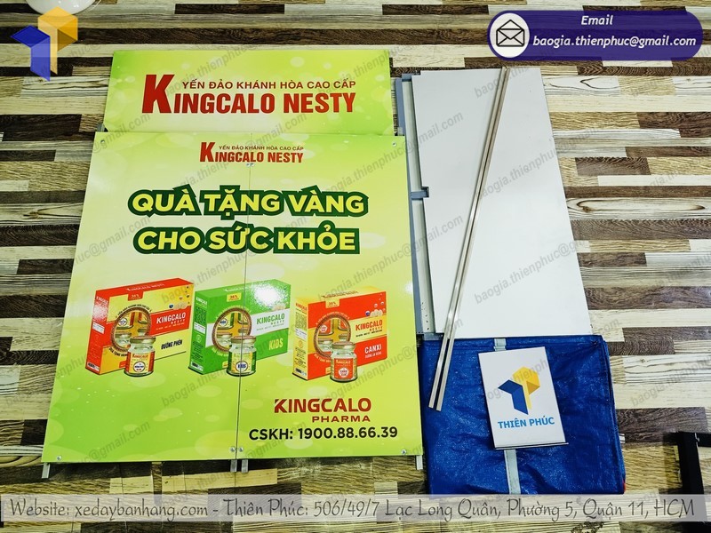 booth sắt quảng cáo lắp ráp tphcm