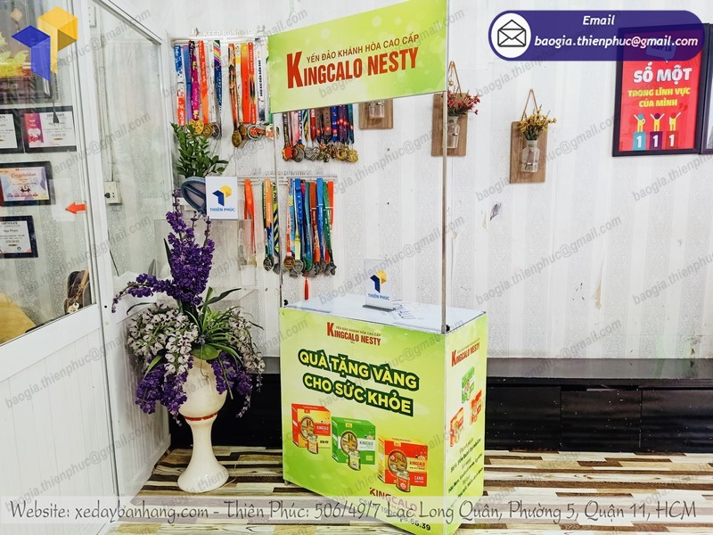 booth sắt quảng cáo lắp ráp uy tín