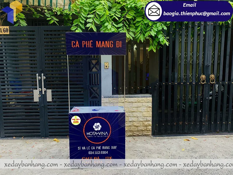booth sắt sampling bán cafe giá rẻ