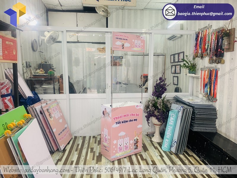 booth sắt sampling giá rẻ bền