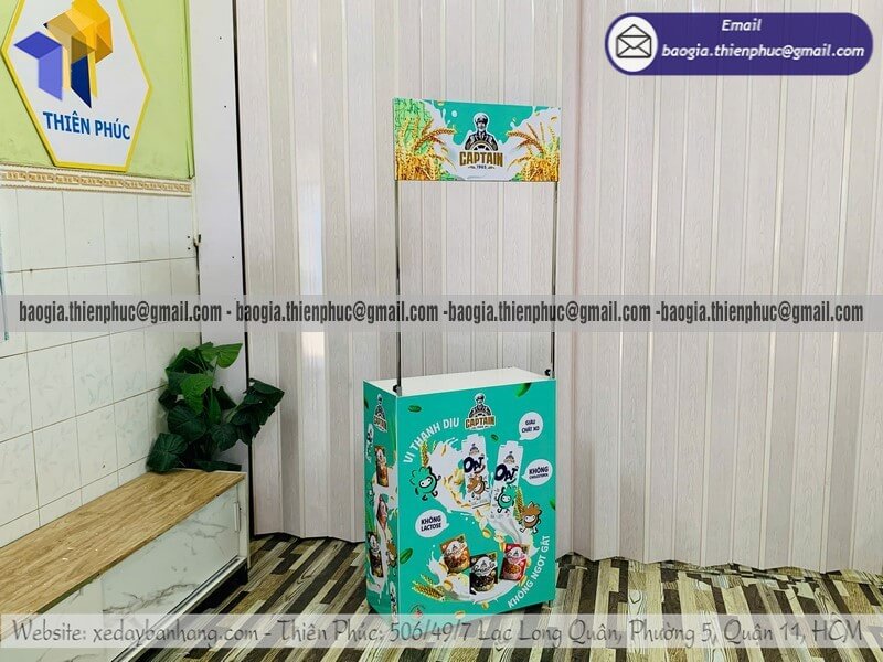 Booth sắt trưng bày sản phẩm di động sự kiện gian hàng đẹp hút khách