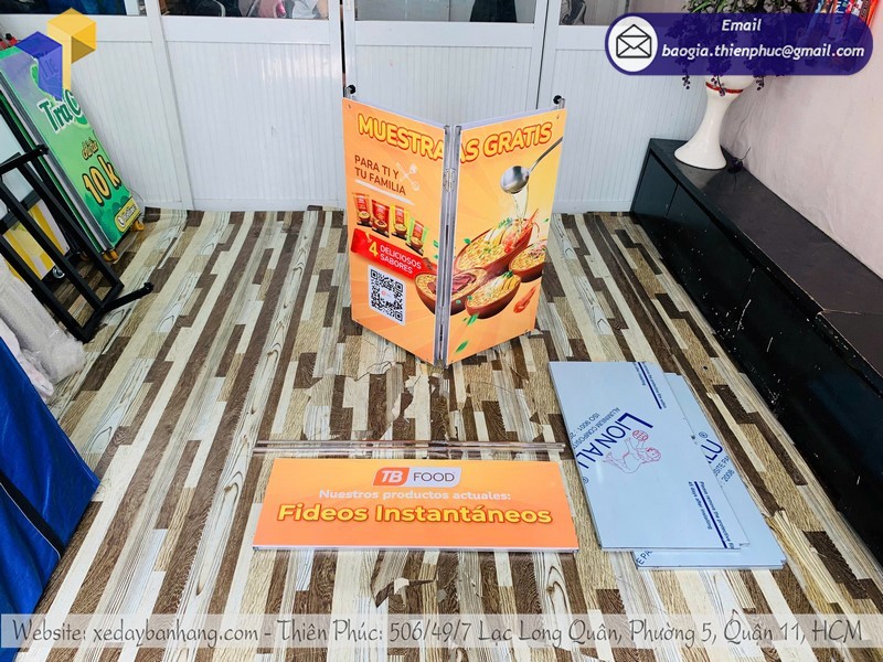 booth quảng cáo bằng sắt uy tín