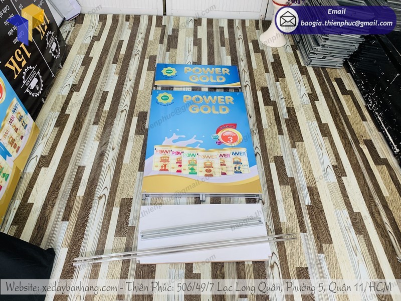 Booth tiếp thị sản phẩm sữa đẹp