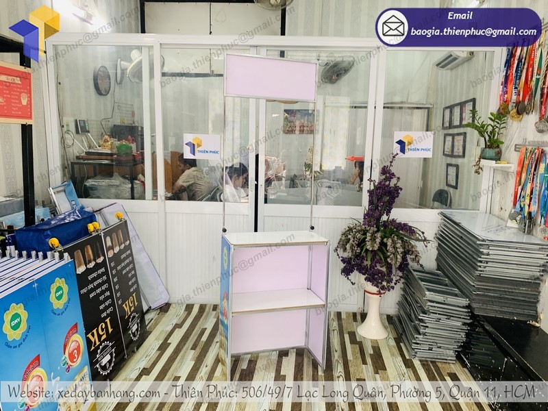 Booth tiếp thị sản phẩm sữa tphcm