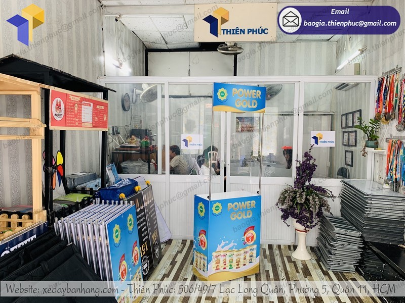 Booth tiếp thị sản phẩm sữa