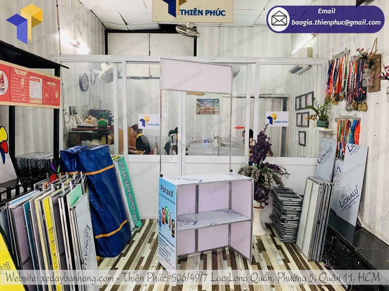 Booth tiếp thị xếp gọn đẹp