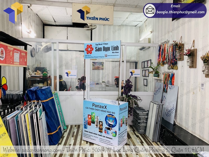 Booth tiếp thị xếp gọn uy tín