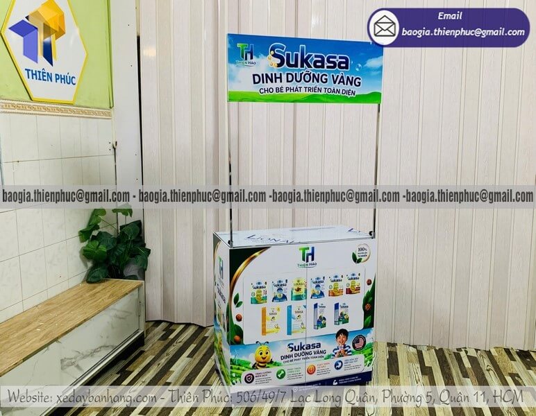 Booth trưng bày phát hàng dùng thử bằng sắt viral tăng độ nhận diện