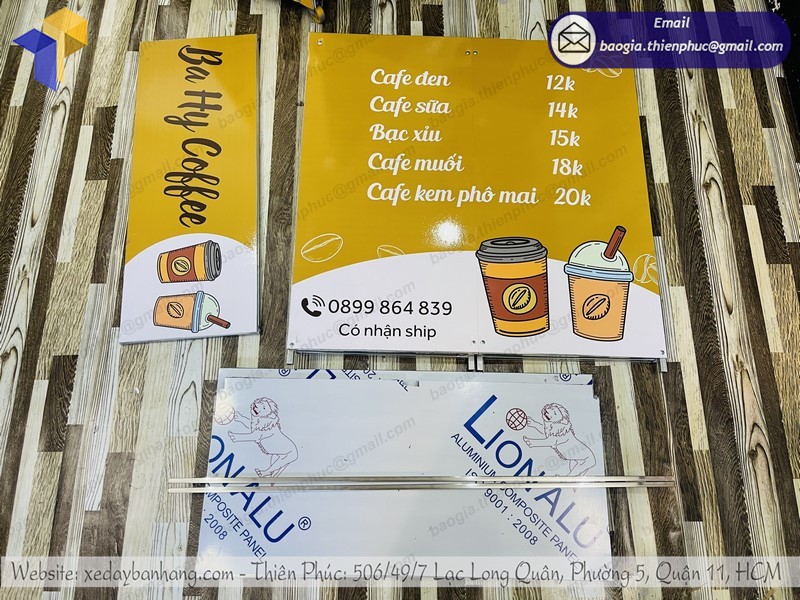 booth xếp gọn bán cafe di động