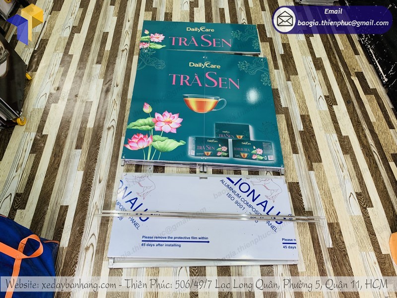 booth xếp gọn tiếp thị đẹp