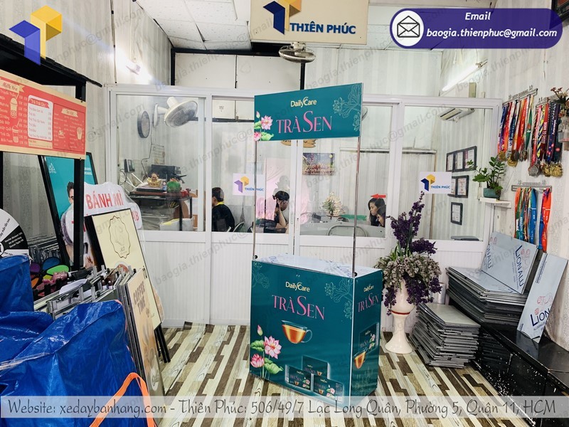 booth xếp gọn tiếp thị rẻ