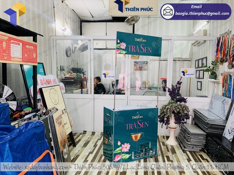 booth xếp gọn tiếp thị