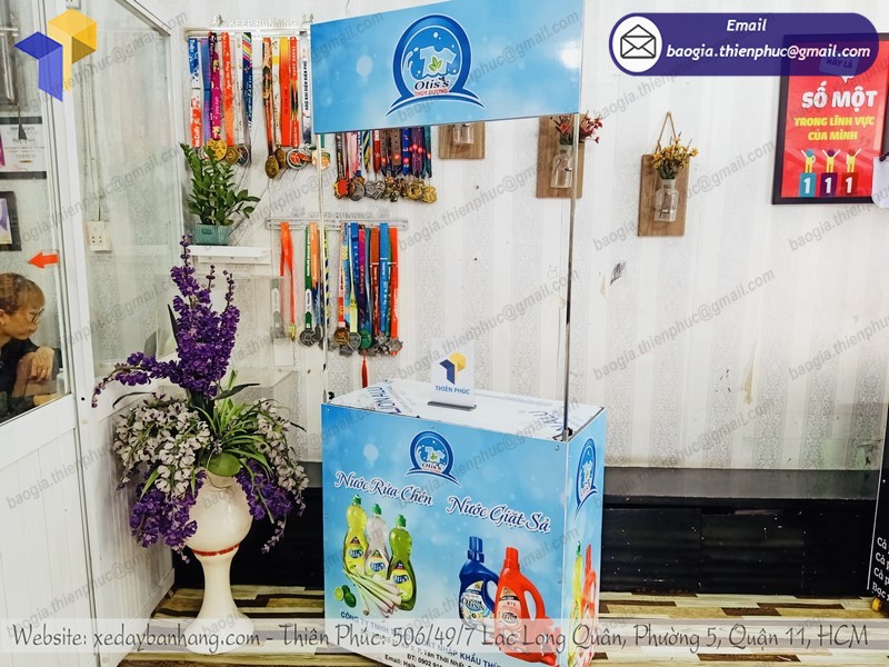 booth xếp quảng cáo bán hàng tphcm