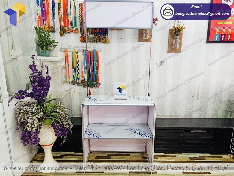 booth xếp quảng cáo bán hàng uy tín
