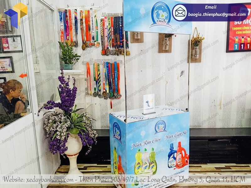 booth xếp quảng cáo bán hàng