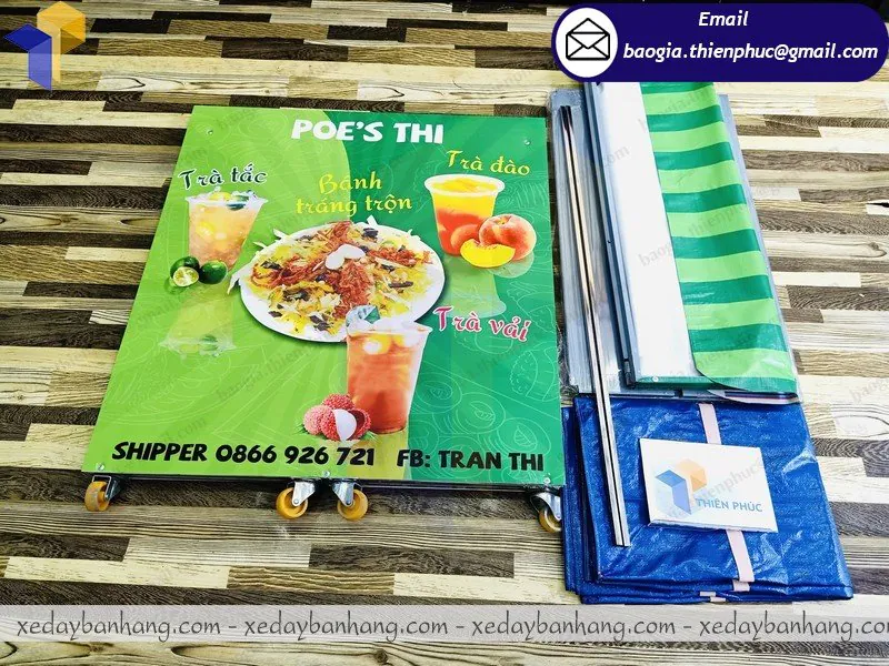 cung ứng booth bán bánh tráng trộn giá rẻ