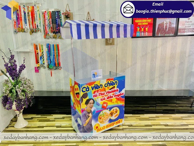 cung ứng booth lắp ráp bán cá viên