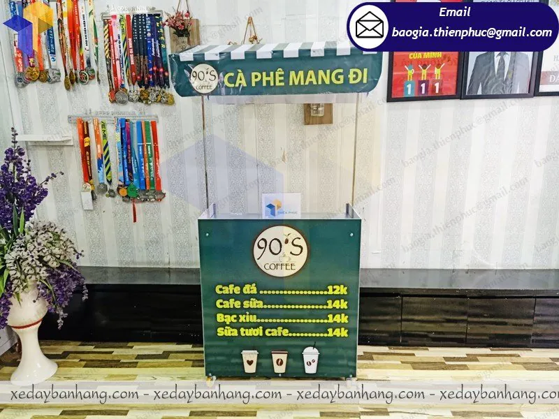cung ứng booth lắp ráp bán cafe đá