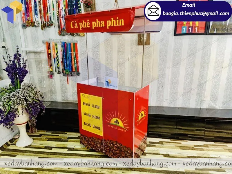 cung ứng booth lắp ráp bán cafe mang đi