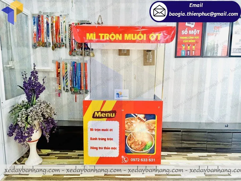 cung ứng booth lắp ráp bán đồ ăn vặt
