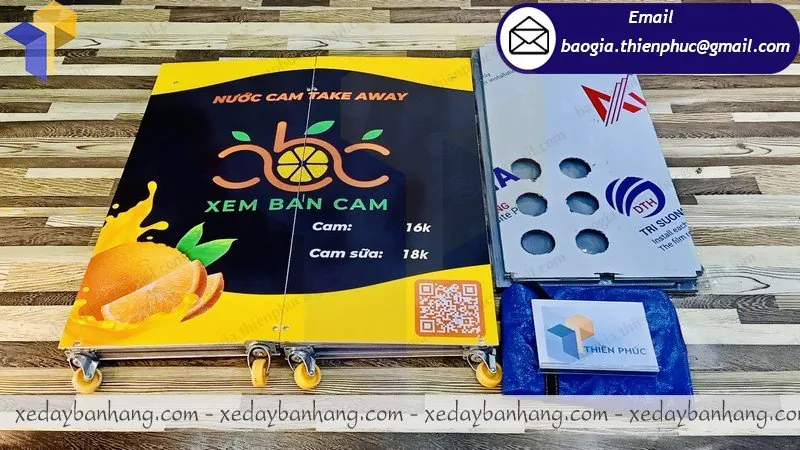 cung ứng booth lắp ráp bán nước cam