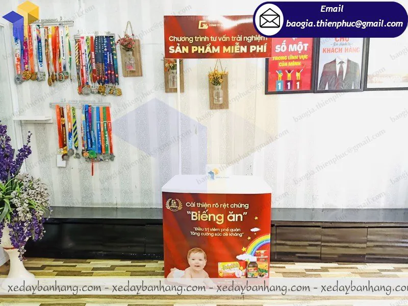 cung ứng booth trưng bày bằng nhựa