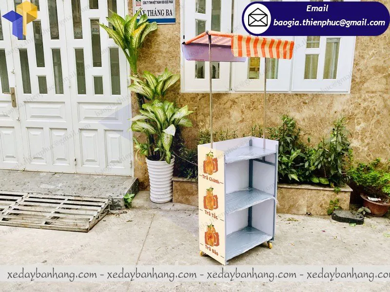 cung ứng kệ bán trà chanh lưu động