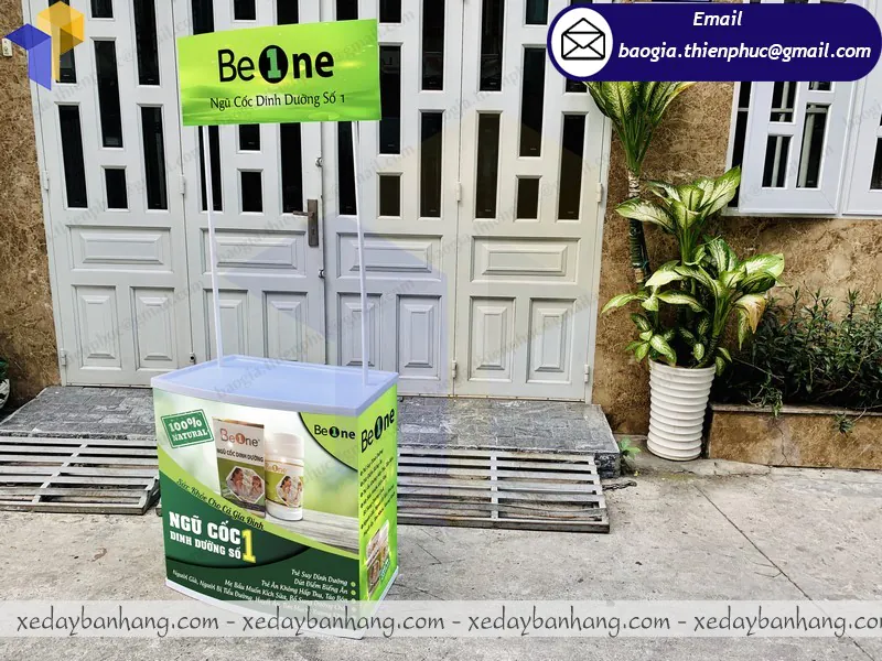 đặt làm bàn nhựa bán ngũ cốc dinh dưỡng