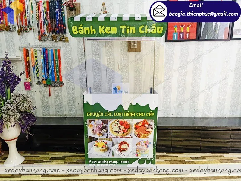 đặt làm booth bán hàng lắp ráp