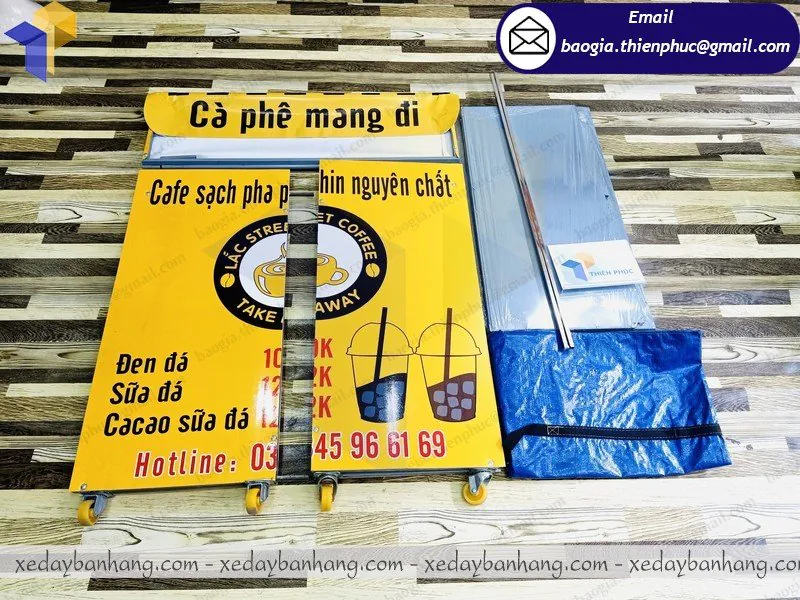 đặt làm booth lắp ráp bán cafe phin