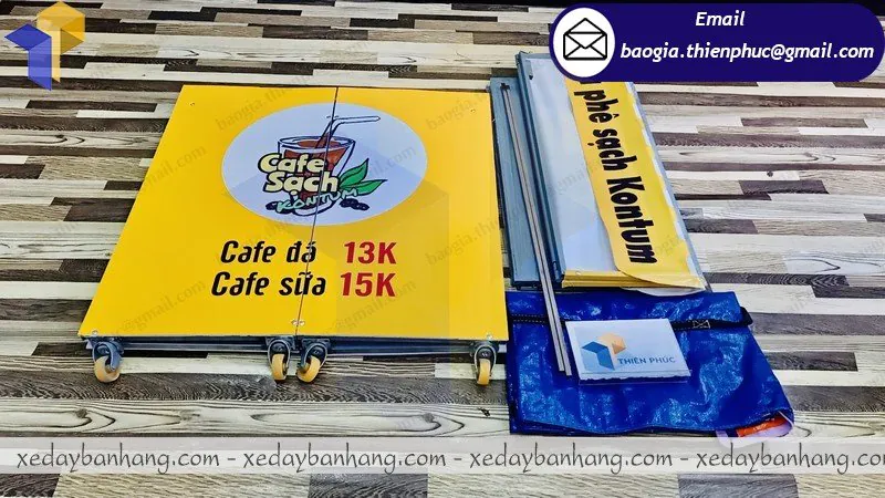 đặt làm booth lắp ráp bán cafe sạch