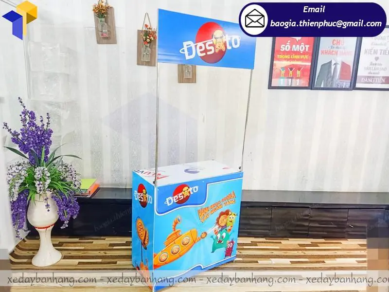booth sắt bán hàng lưu động đẹp