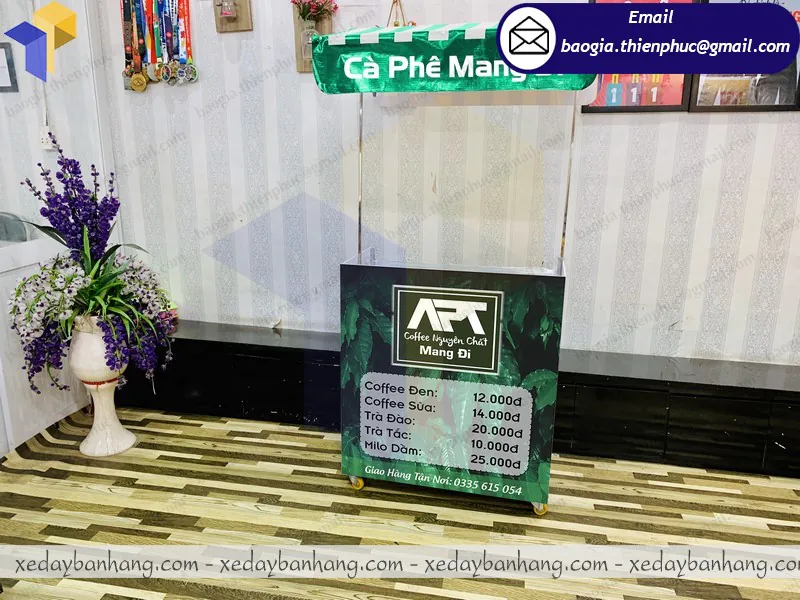 đặt làm quầy xe lắp ráp bán cafe take away