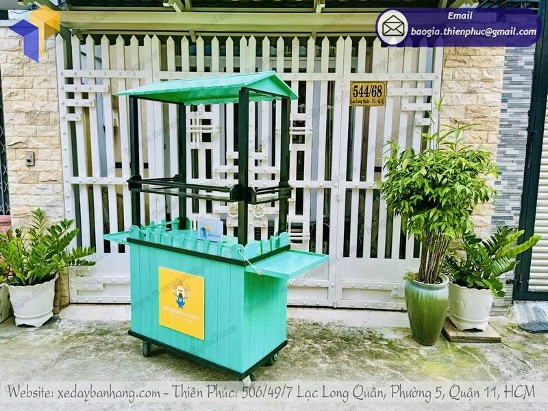 đặt làm tủ gỗ bán cafe mang đi