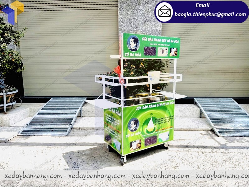 đặt làm tủ inox bán sữa đậu nành