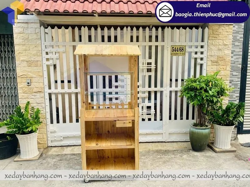 đặt làm xe bán bánh mì mini