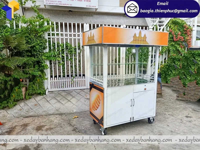 đặt làm xe bán bánh mì que