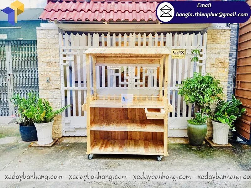 đặt làm xe bán bánh trứng gà non