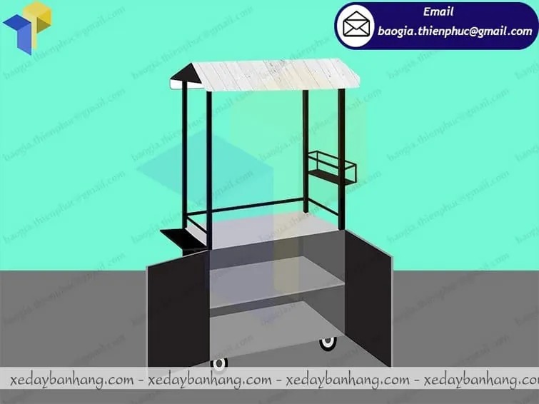 đặt làm xe bán cafe pha máy inox