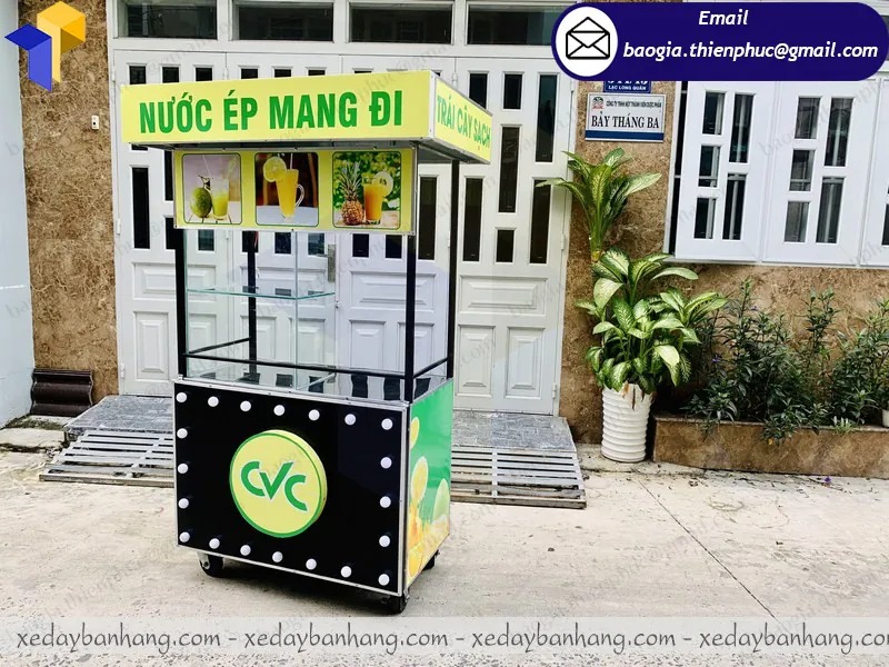 đặt làm xe bán nước ép hoa quả