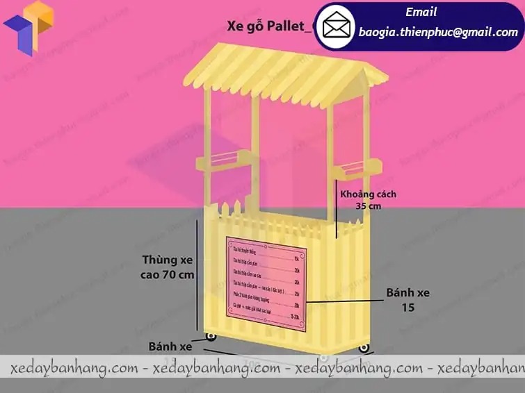 đặt làm xe bán tàu hủ đá